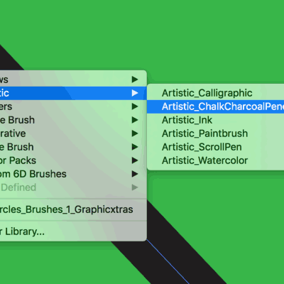 calligraphic brush libraries