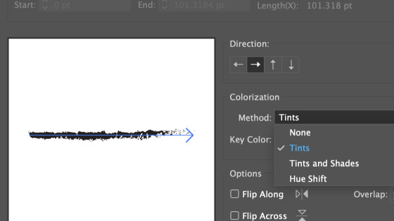 Illustrator brushes and re-color colorization of 