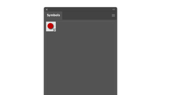 basic dot symbol in symbols panel