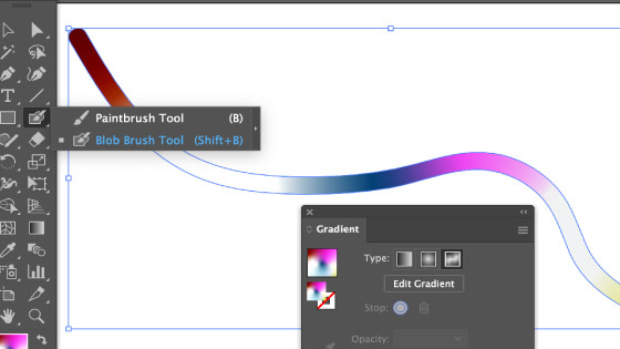 freeform gradient blob