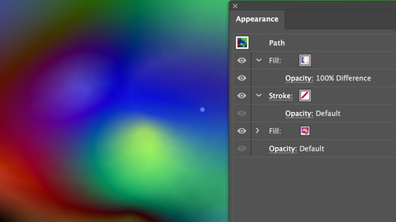 freeform gradient appearance panel