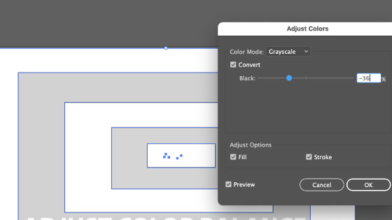adjust color balance and grayscale lightness