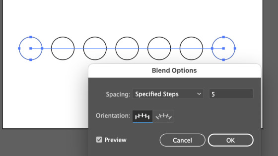 dotted line