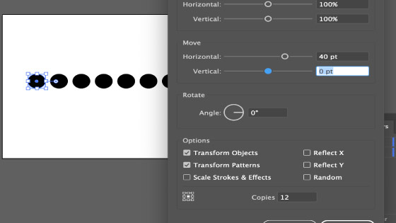 dotted line