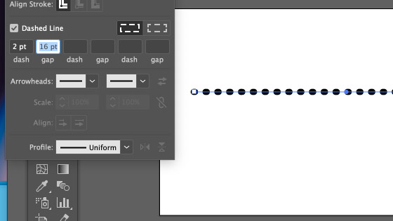 dotted line