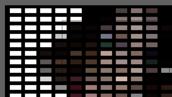 object mosaic black grounting of face