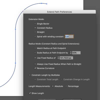 extend path for vectorsribe plugin Adobe Illustrator
