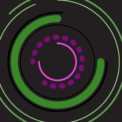 circular track broken in Adobe Illustrator using polar grid tool