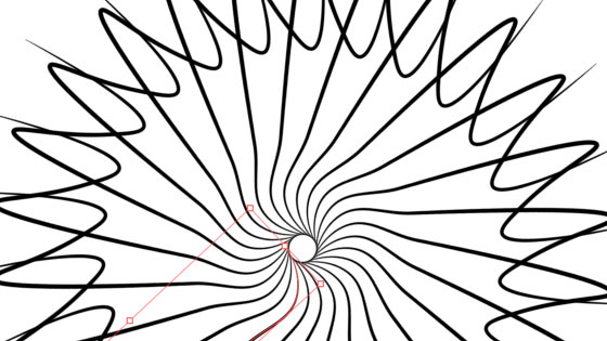 repeat and multiple instances of the curvature design