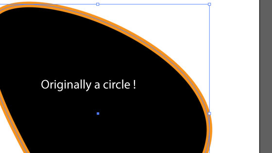 curvature tool applied to modify a circle in Illustrator