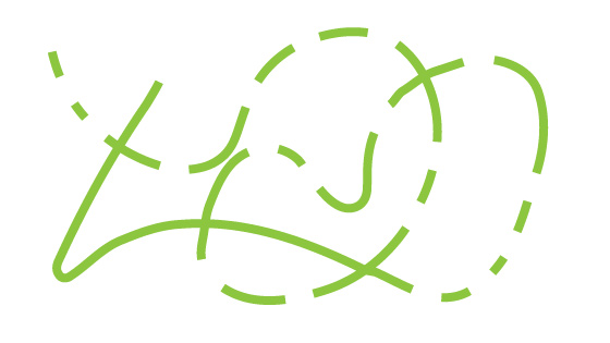 eraser tool applied to doodle in Illustrator