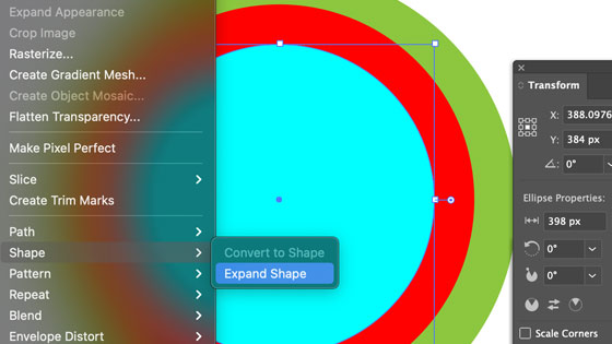 live ellipse tool