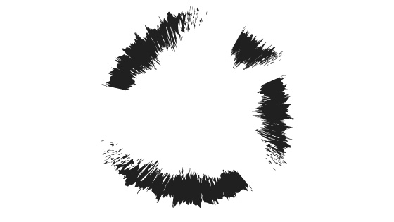 path eraser and intense brush strokes applied to each part of the path