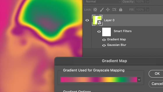 gradient map