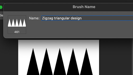 define brushes and giving the brush stroke an easy to search name