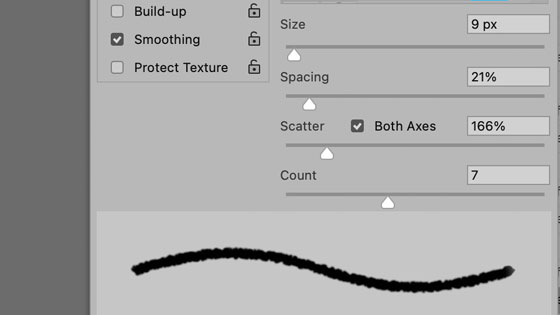 low scattering for the dual brush