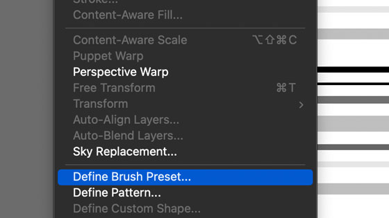 line brushes define