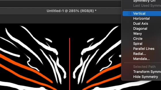 symmetry brushes photoshop