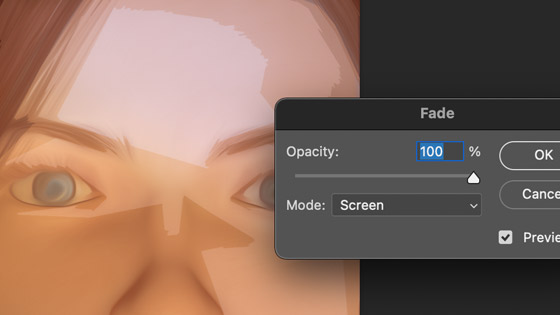 fade effect cutout