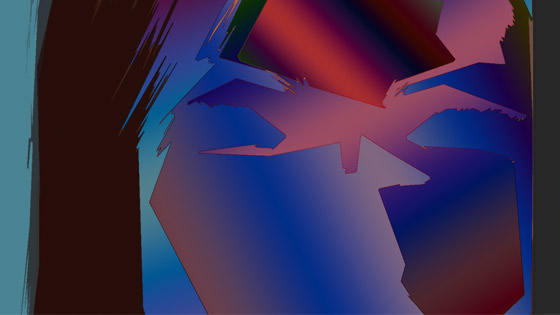 gradient added to the selection regions after the cutout