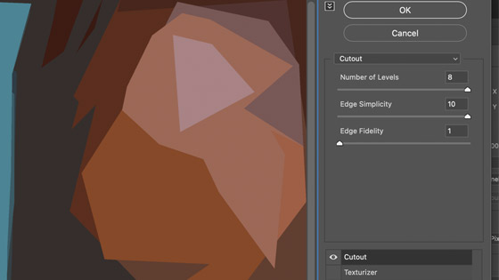 cutout abstract filter design