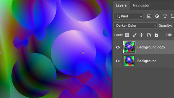 displace filter using layers