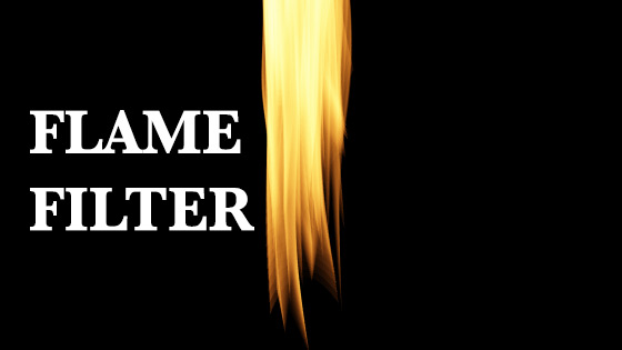 flame filter single fiery design