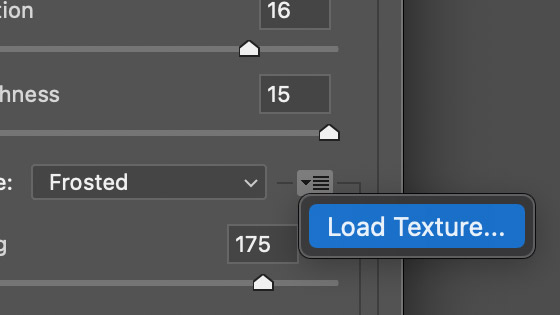 glass filter load texture PSD file