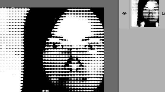 halftone pattern filter combo of multiple lines