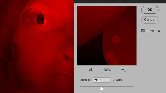 maximum filter red channel