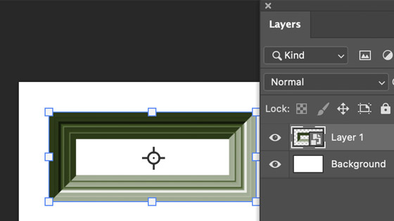 picture frame green edge