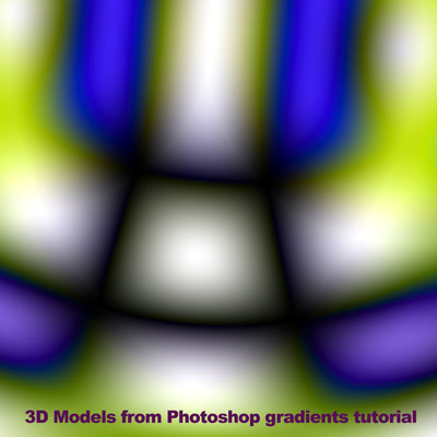 3d models from photoshop gradients tutorial