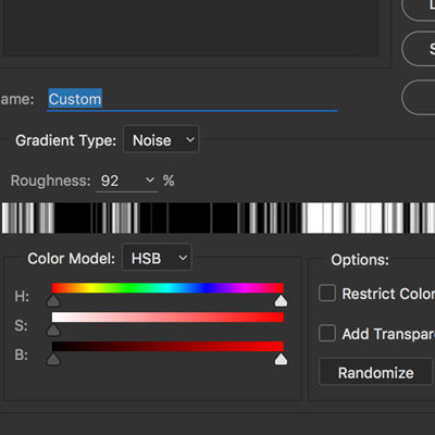 noise scratchy gradient