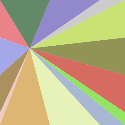 color triangle pattern and direct selection