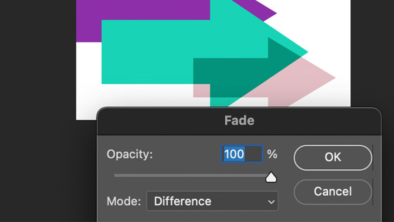 faded shapes blending