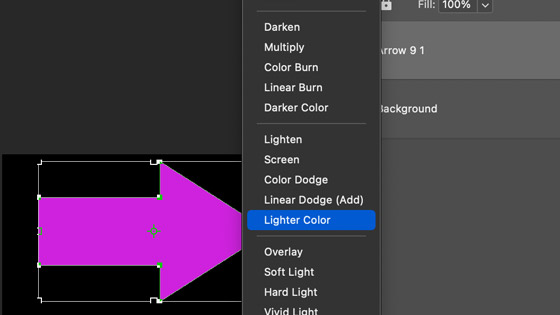modes  blending in the layers panel