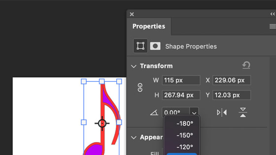 rotate shapes