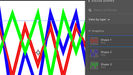 zigzag shape