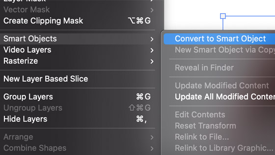 triangle and smart object