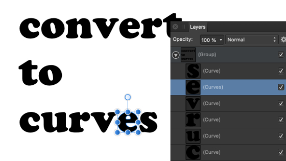 text to curves