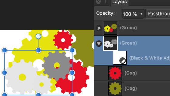 group layers