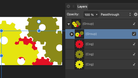 group layers