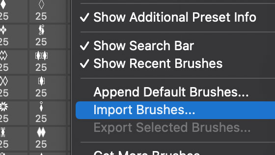 import brushes