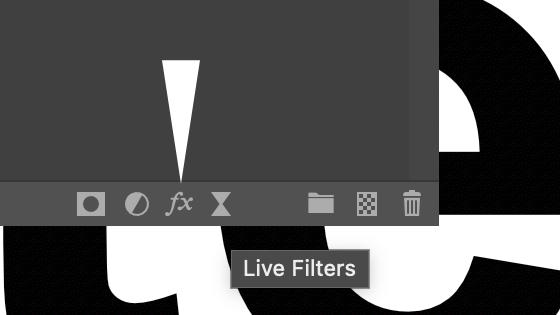 effects button on the layers panel