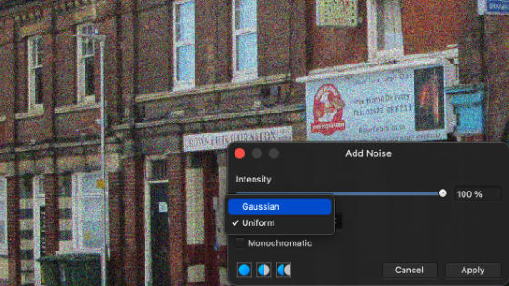 add noise