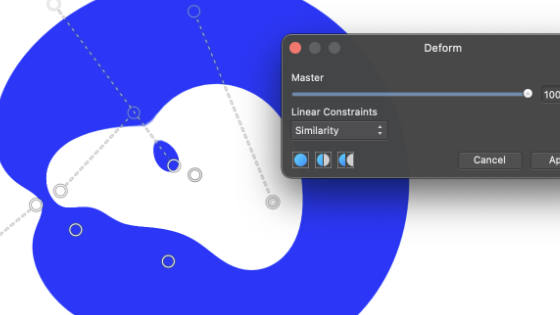deform and applied to a donut shape