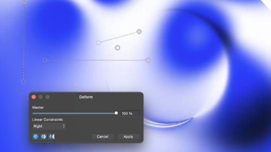 deform filter layers and blending
