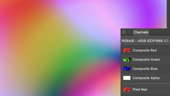 deform color channels effect in Affinity Photo
