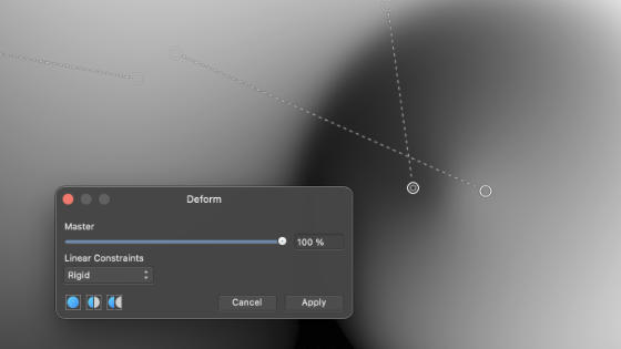 deform filter rigid setting