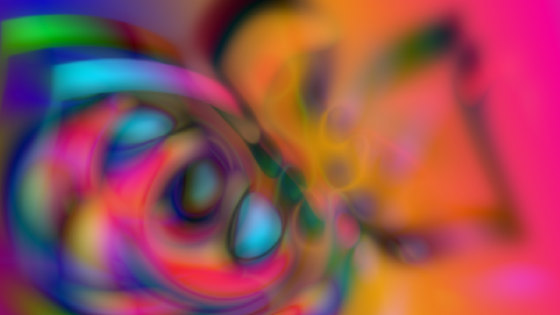 field blur shapes applied and combined multiple times glowing butterfly